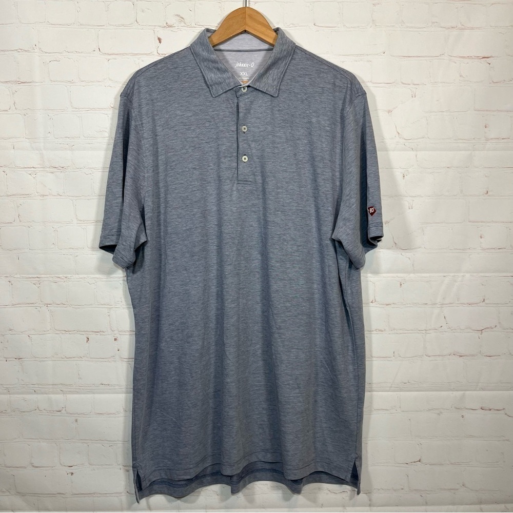 Johnnie O Polo Shirt Mens Size XXL Blue Lake Heathered Faron Original Golf